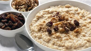 Milk porridge for gout