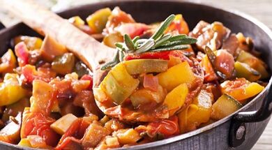 Vegetable stew for gout
